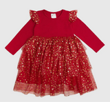 Scarlett Shimmer Christmas
Long Sleeve Tutu Dress.
