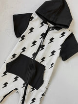 Hooded Rebel Short Sleeve
Romper in Bowie