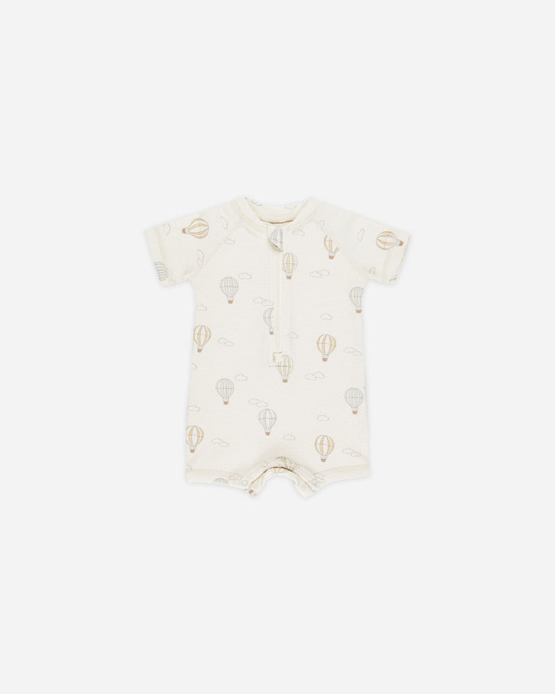 Zip Rashguard One-Piece || Hot Air Balloons.