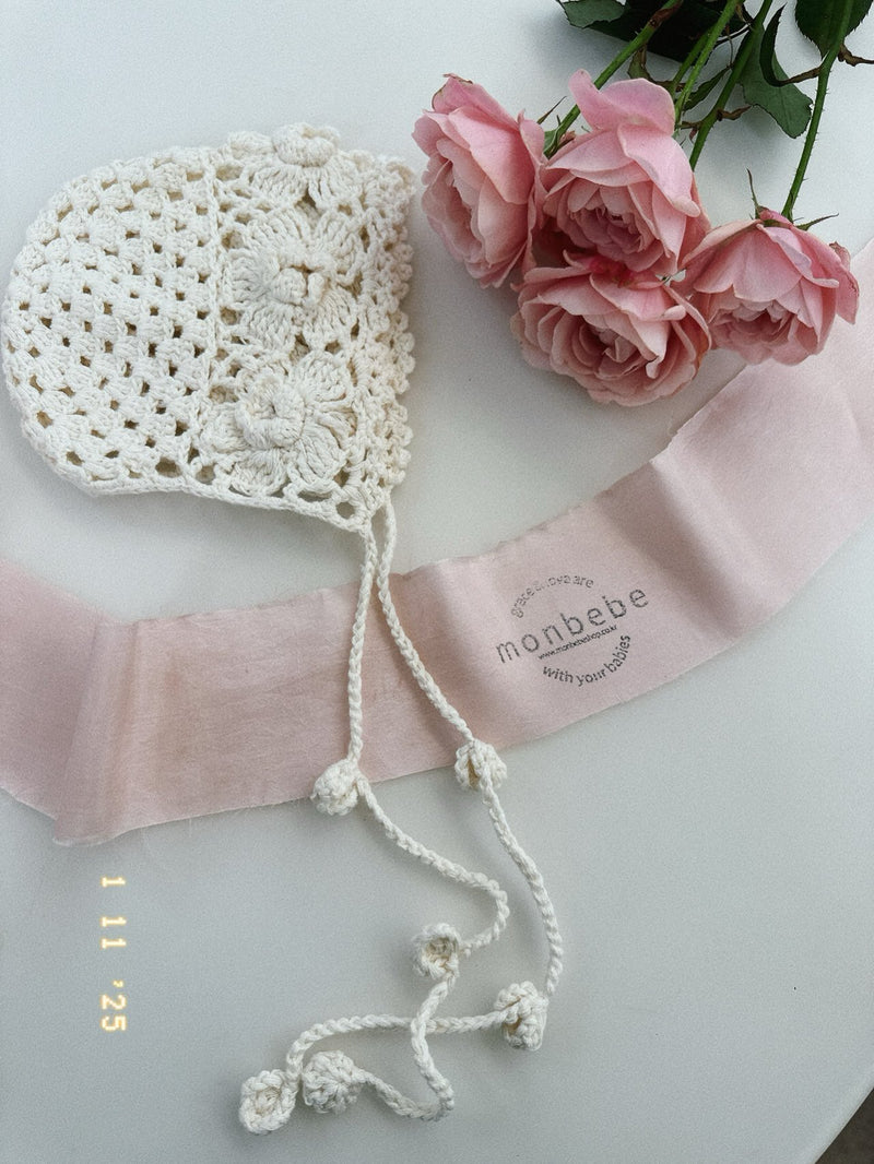 Mary Rose Handmade Bonnet .