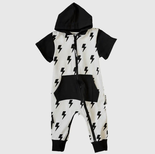 Hooded Rebel Short Sleeve
Romper in Bowie