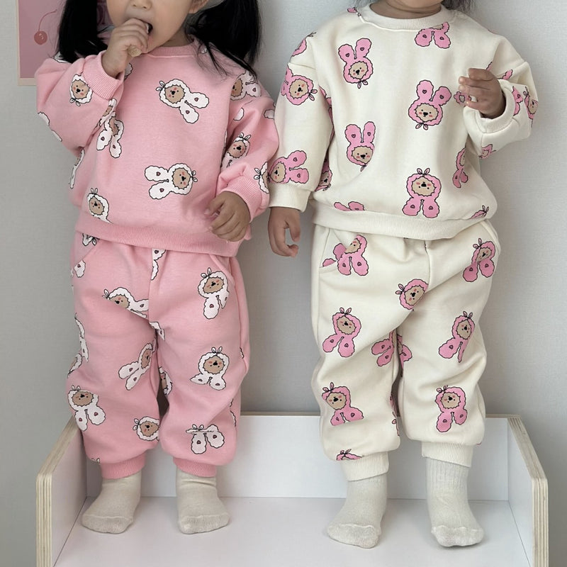 Heart Bear Top and Bottom Sets.