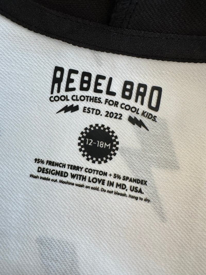 Hooded Rebel Short Sleeve
Romper in Bowie