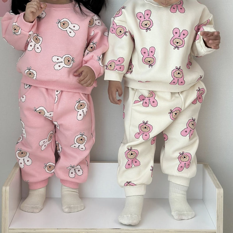 Heart Bear Top and Bottom Sets.